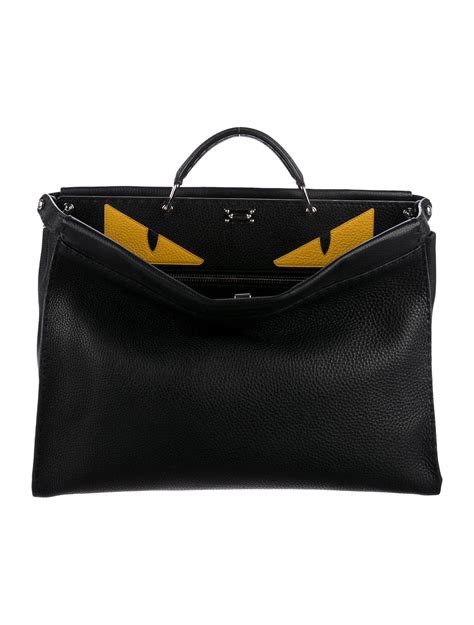 fendi calfskin regular monster peekaboo pounds|Fendi peekaboo purse.